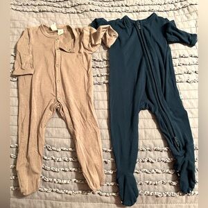 Set of Two Bamboo Footies